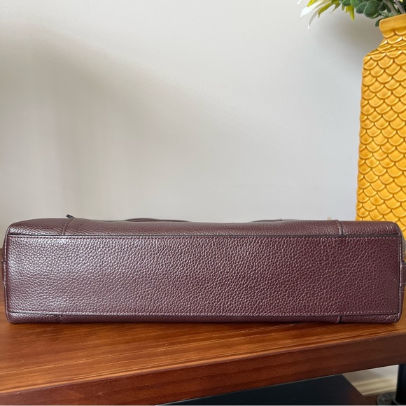 COACH SCOUT Oxblood Pebble Leather Hobo Shoulder Bag - Picture 10 of 13